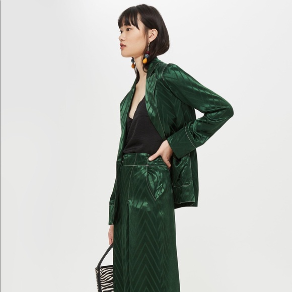Topshop Jackets & Blazers - Topshop Satin Chevron Blazer